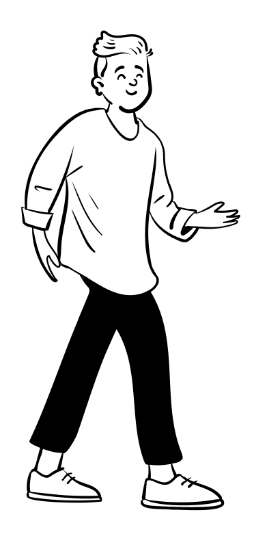 Character image of me smiling