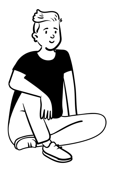 Character image of me sitting
